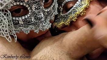 Preview 2 of Suhagrat English Full Video - Kimberly Lewis Threesome,  Pussy Licking,  Double Blowjob,  Ball Sucking,  Fuck,  Doggystyle,  Feet Fetish,  Shoes,  Heels,  Cum on tits 4K