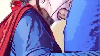 Preview 4 of Gabi Lesbian - Supergirl sucks Superman
