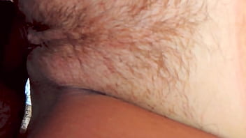 Preview 3 of Indian Tarzan Xxx Pics - Tanned MILF fucks outdoors and milks fat cock on her belly at the end