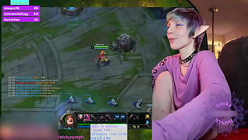 Preview 1 of Homemade Shocking - Tricky Nymph Plays League of Legends on Chaturbate! 25 on Jinx!!