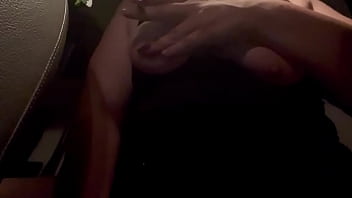 Preview 4 of African Black Pono Movies - bbw milf Scarlet Snow cums in car in public