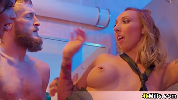 Preview 4 of Son Worker Xxxcom - Lucky but clueless guy gets used as a living dildo by two horny and extra slutty doctress