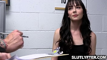 Preview 1 of Hot Hot Creampie - Slutlyfter.com - Officer Billy finds another way for Shoplifter Emma Jade to pay her dues for the sexy little black dress