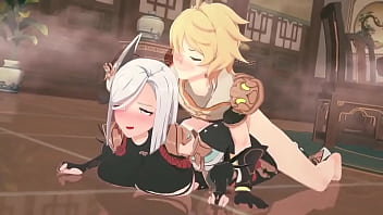 Preview 3 of Real Squrting - Aether and Shenhe sex Genshin Impact