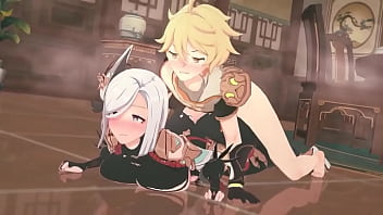 Preview 1 of Real Squrting - Aether and Shenhe sex Genshin Impact