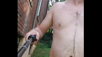 Preview 4 of Full Hoot Xxx - Nudist Exhibitionist man/male walking naked outside/outdoors for neighbors to see and enjoy