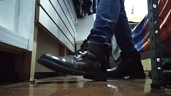 Preview 1 of Desi Old Aunty Beeg Indian - DIRTY BOOTS AND SMELLY FEET IN YOUR FACE