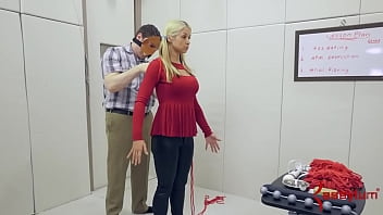 Preview 1 of New Desi Sex Vidieos - Pigtailed sub gags masters dick