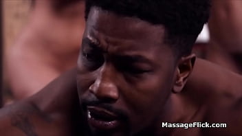 Preview 1 of Marwadi Xnxh - Two masseuses for one thick big black cock