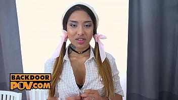 Preview 1 of Indin Yang - POV - Roxy Lips naughty anal fetish teen in POV fuck