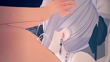 Preview 3 of Xxxx Sexye Video For Usa - 【ブルアカ】空崎ヒナ　フェラ