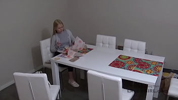 Preview 1 of Tea Leoni Nude - Beautiful young blonde gets pussyfucked in studio