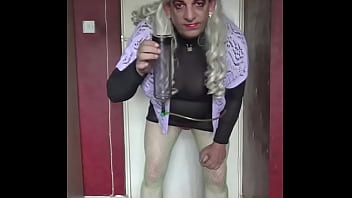 Preview 4 of Cought Fucking My Stepmom - sissy crossdresser would love for you to fill his mouth with pee or from his pee tube you decide