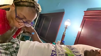 Preview 3 of Xx Old Sex Video - Freaky Ebony Thumbs Up Deepthroat