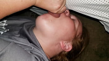 Preview 2 of Sonny Leo Xxx - Jamming cock in throat