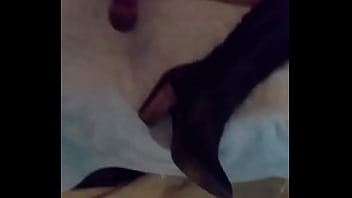 Preview 2 of Beegcomlesbian Only - Velvet Rain 23 in boots squirting orgasms with another set of huge toys