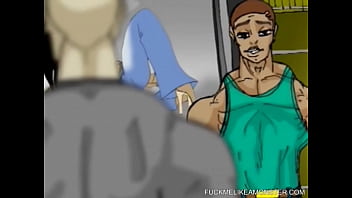Preview 1 of 6 8 Old Girl - Busty cartoon slut gets pussy licked