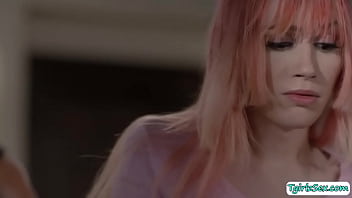 Preview 1 of Phoenix Merlin - Busty tbabe Mimi Oh deepthroats and anal bareback by stepbro