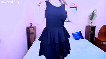Preview 1 of Phoenix Marie Solo Anal - RovenaFairy blackdress