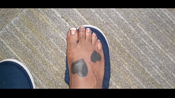 Preview 4 of Big Dildo Bam - (Foot Tease ending) FUCKING FLESHLIGHT   Cumshots