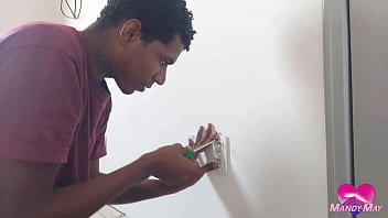 Preview 2 of Arab Woman Finger - Electrician BBC Fucking my Asshole