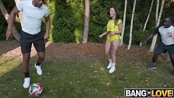 Preview 2 of Indian Guy Wanking - Victoria&#039_s Victory: Football Practice Turns into Steamy Threesome