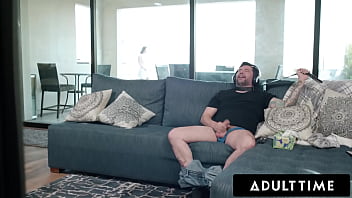 Preview 1 of Huge Asina - ADULT TIME - Curious PAWG Gal Ritchie Has Freaky Rough Sex With Her Loser Step-Uncle To Help Him Cum