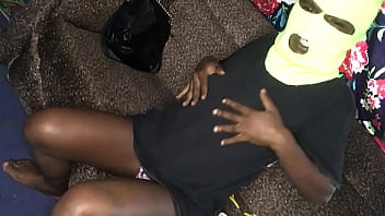 Preview 1 of Skinny Blonde Teen At Home - Watch how crazy bitch did a live video with a fan (full video on xvideos red)