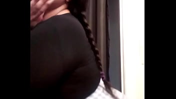 Preview 2 of On The Yoga - Busty Hot Ebony Milf Slut Plays With Herself