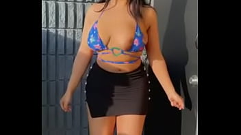 Preview 3 of Mom And Son Slips Bed - Flashing my titties in the parking lot
