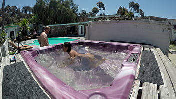 Preview 2 of Sleeping Mom Fuck Videos - Dayanara Hot Tub RIGHT