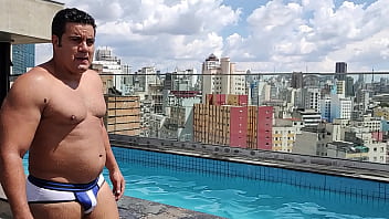 Preview 3 of Belly Grabbing - YURI GA&Uacute_CHO - PISCINA E PUTARIA