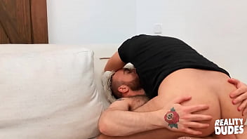 Preview 4 of Japanese Nurse Pissing - (Aitor Fornik&#039_s) Try To Give A Trim To His BF (Manuel Scalco) Gets Interrupted By A Pulled Out Dick - Reality Dudes
