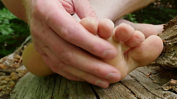 Preview 2 of Hot Butter Massage - My Feet Outdoors