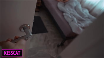 Preview 2 of Kidnap Girl Xxx Video Download - S3E8: Step son fuck step mom with her new husband in share bed till cum in pussy and mouth