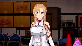 Preview 1 of E Sat Com - KOIKATSU Kirito Asuna Sword Art Online,  have sex blowjob handjob and cumshot uncensored... Thereal3dstories