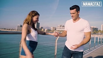 Preview 1 of Money Sins Teacher - MAMACITAZ - (Sandra Wellness,  Frida Sante,  Georgie Lyall) - GORGEOUS GIRL FUCKED AT THE SEA SIDE - Beach Sex Compilation