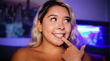 Preview 3 of Amateur Mature Wife Gangbang - Blonde with her angelic face full of cum seduces you with her skunky behavior