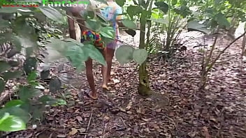 Preview 1 of Rubble Man Onegarls - Fucking my Bbc Husband&#039_s in the village bush and almost get caught while squirting