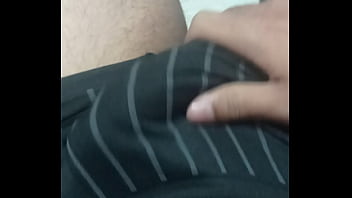 Preview 4 of Footjob Live - Novinho se masturbando de cueca  17cm