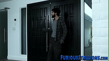 Preview 3 of Shemale Ride Until He Explode - Buff black guys long dong sucked by bear