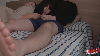 Preview 1 of Larg Wonan - Sharing a bed with my stepmom