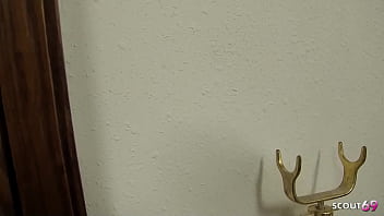 Preview 1 of Real First Anal Office - Biggest Monster Tits MILF Cougar Whore get no condom Fucked by older Stranger without Condom