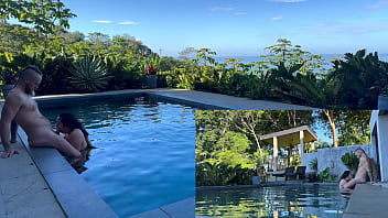 Preview 2 of Kim Soo Hyun Vintage - Outdoors ANAL and Blowjob in Costa Rica