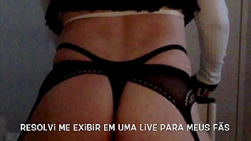 Preview 1 of 2018 New Sex Sanny Leone - Paula CDZINHA - O F&atilde_ da Live comeu meu cuzinho e deu uma leitada na boca
