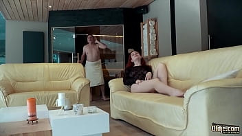 Preview 1 of Rosa Murakami - Young redhead swallows cum from grandpa after she gets hard fucked in her pussy