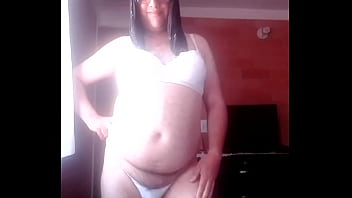 Preview 1 of Indian Call Gral - Liseth in white lingerie