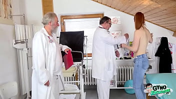 Preview 1 of Cuchi - Full video of hot teen Kaira Love being fucked by perverted old gynecologist on her gyno exam