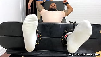 Preview 2 of Jav Ailyn P - Submissive black hunk Dallas tickle tormented all over body