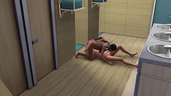 Preview 4 of Mom And Bithi And Papa Xxx Video - Сисястая шоколадка трахнула белого в душе спортзала